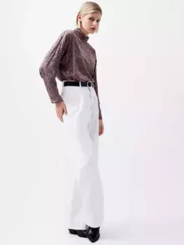 Топ French Connection Becky Devore Turtleneck, цвет bronze/multi