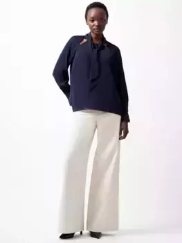 Топ French Connection Carmen Tie Neck, цвет marine