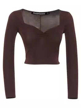 Топ Freshlions Dagna, коричневый