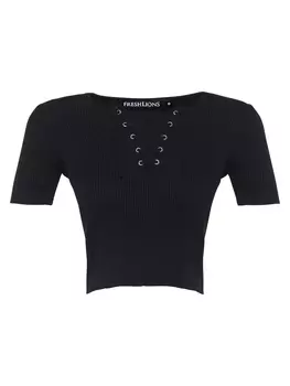 Топ Freshlions Strick POLINA, черный