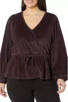 Топ Fuji с завязками и запахом Plus Madewell, цвет Spiced Raisin