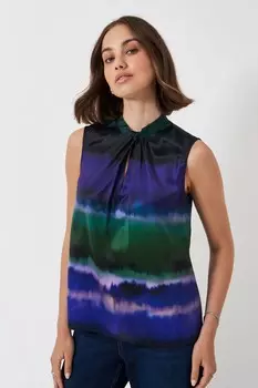 Топ футляр с закрученным воротом Crew Clothing Company, синий