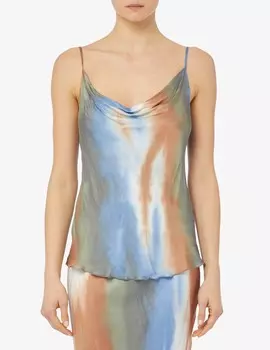 Топ галстук Manila Grace, светло-синий