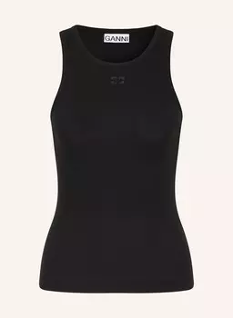 Топ GANNI, черный