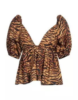 Топ Ganni, коричневый