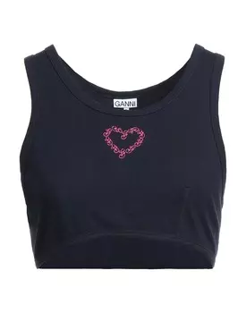 Топ Ganni, синий