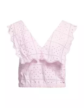 Топ Ganni, светло-розовый