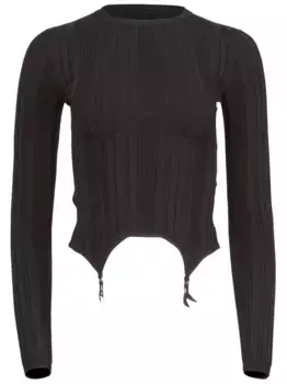 Топ Garter Fleur Du Mal, черный