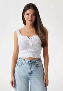Топ GAZE - Blouse Guess, белый