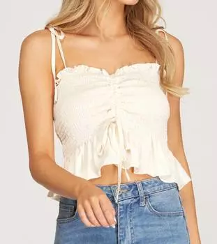 Топ Get Inspired в белом цвете SHE + SKY