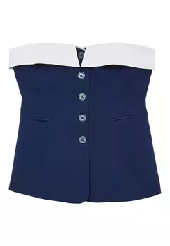 Топ GILET BOUTONN Calliope, синий