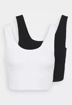 Топ Gina Tricot, черно-белый