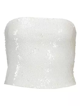 Топ Gina Tricot, кремовый