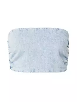 Топ Gina Tricot, синий деним