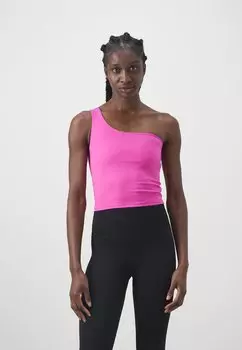 Топ Girlfriend Collective, черника Bianca Tank One Shoulder