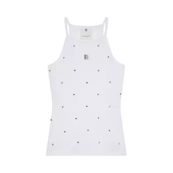 Топ Givenchy Fitted Tank Top White, белый