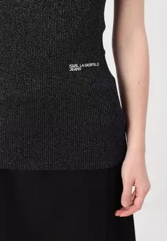 Топ GLITTER Karl Lagerfeld Jeans, черный