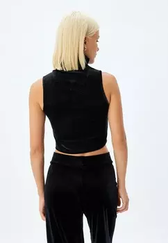 Топ GLITTERY CROP Koton, черный