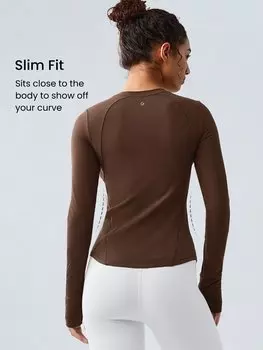 Топ GlowMode FeatherFit для похудения, кофейный