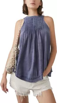 Топ Go To Town Tank Free People, цвет Tempest