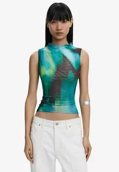 Топ GRADIENT Desigual, зеленый