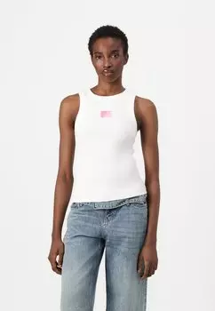 Топ GRADIENT FLAG Tommy Jeans, кремовый