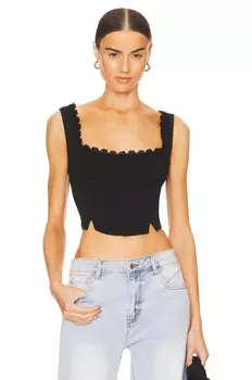 Топ GUIZIO Taffeta Bustier, черный