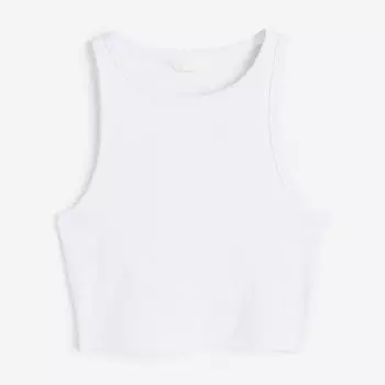 Топ H&M Crop Tank, белый