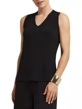 Топ H Halston сетчатый, черный