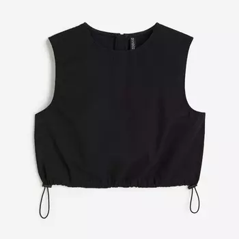 Топ H&M Crop, черный