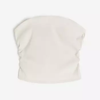 Топ H&M Gathered Corset-style, светло-бежевый
