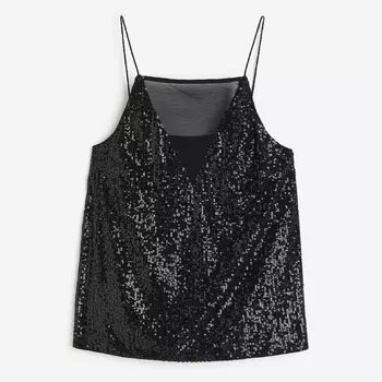 Топ H&M Jersey Camisole, черный