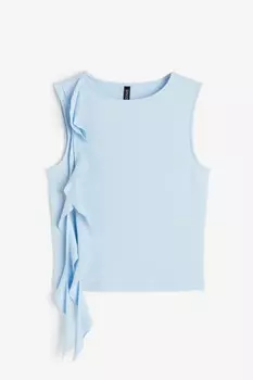 Топ H&M Tank with Strap Detail, голубой