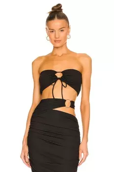 Топ h:ours Kayla, черный