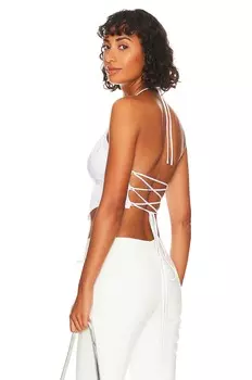 Топ h:ours Sonnie, белый