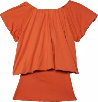 Топ HABITUAL girl Alalia Flare Top w/ Rib Cami, оранжевый