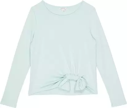 Топ HABITUAL girl Presley Ponte Tie Front Top, цвет Aqua