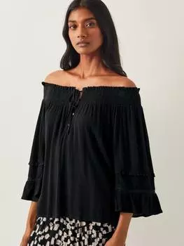 Топ-халат ava Monsoon, черный