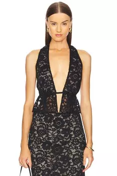 Топ-Халтер цвета черного дерева Lpa, черный