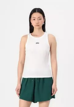Топ HALTER LOGO GAP, молочный