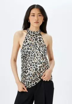 Топ HALTER NECK Koton, бежевый