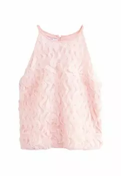 Топ HALTER NECK RUFFLE TANK- REGULAR FIT Next, розовый