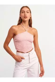 Топ-халтер-розовый Dilvin