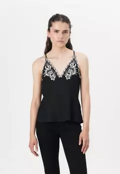 Топ HALTER TANK - Blouse GAP, черный