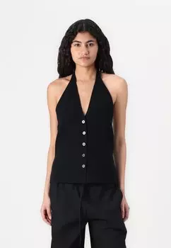 Топ HALTER VEST Abercrombie & Fitch, черный