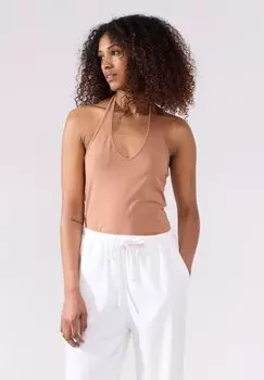 Топ HALTERNECK Lindex, бежевый