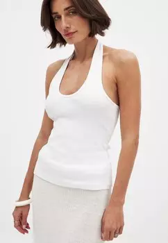 Топ HALTERNECK NA-KD, белый