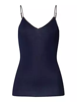 Топ Hanro Cotton Seamless, темно-синий