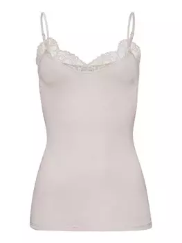 Топ Hanro Spaghetti Woolen Lace, цвет pumice