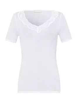 Топ Hanro T Shirt Lace Delight, белый